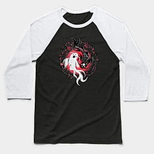 Koi Fish Japanese Artwork Baseball T-Shirt